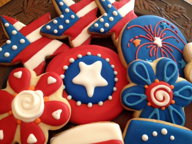 Patriotic and military cookies