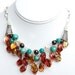 Turquoise Statement Necklace, Bib Necklace, Nature Jewelry, Southwest Jewelry