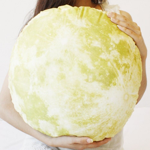 The Full Moon hug cushion, NOCTURN BY MOON  (yellow full moon pillow-50cm)
