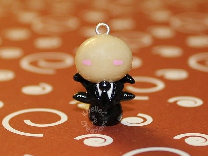 Chibi Slenderman Glow-in-the-Dark Charm