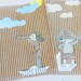 Passport Cover Case in Beige and White. Pirate girl and boy. Honeymoon gift.Travel in style.