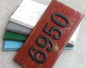 Rustic House Number Sign