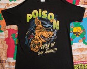 20% OFF POISON "Open Up . . ." Size L black T-Shirt