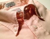 Vintage Men's Hathaway Regency Oxford Cloth Button-Down Shirt Pink -- 15.5-33