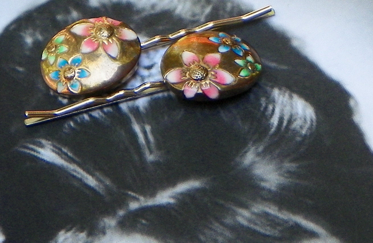 Decorative Spring Bridal Vintage Flower Bobby Pins