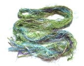 Ribbon Scarf, Green and Blue