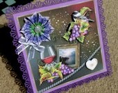 All Occasion Handmade Multi Paper Layering 3D Greeting Card with Tea Bag Element