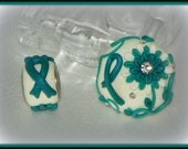 Awarness Beads - You Choose your Ribbon Colors - Custom Made