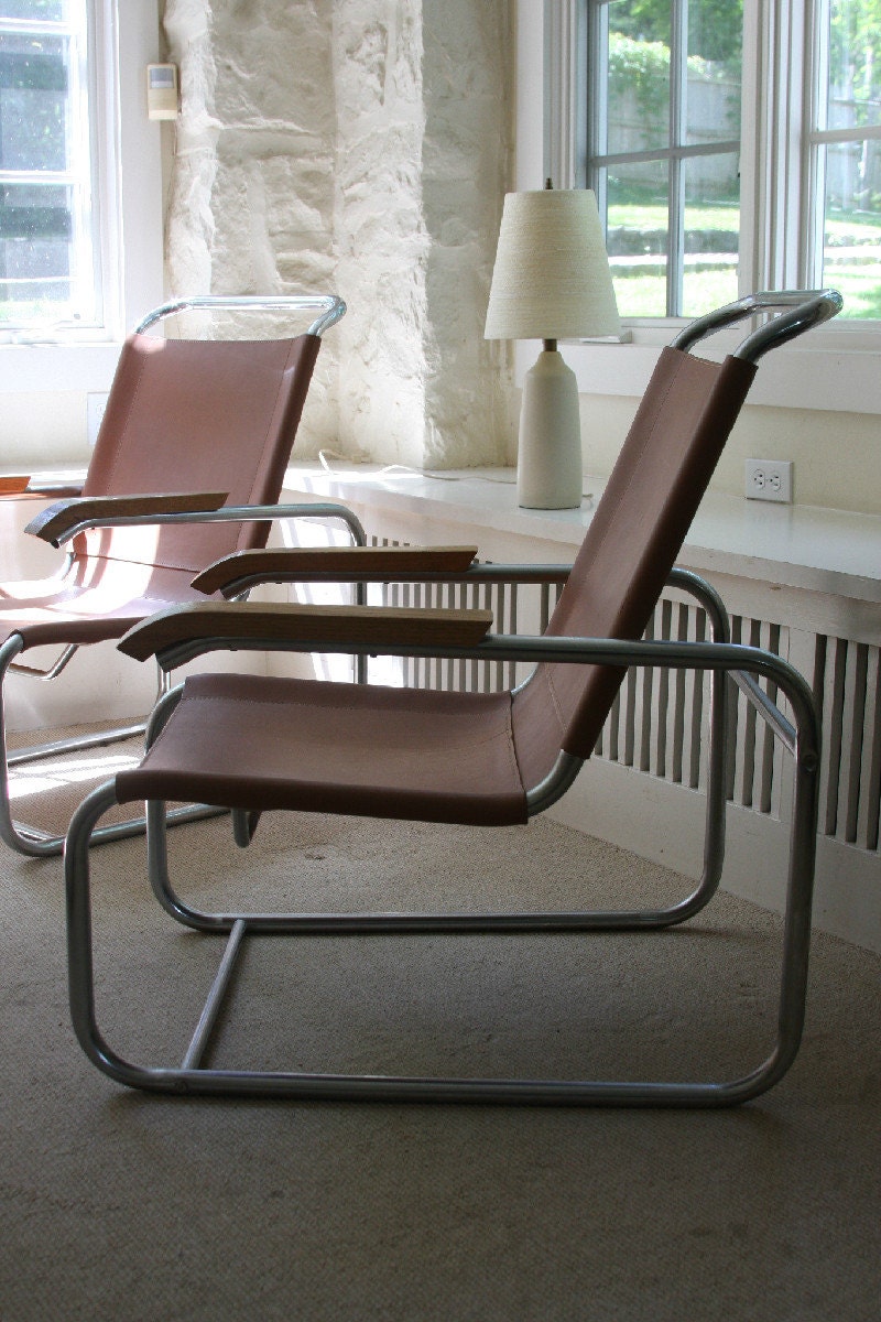 Marcel Breuer S 35 Style Vintage Lounge Chair Mid Century, Modern