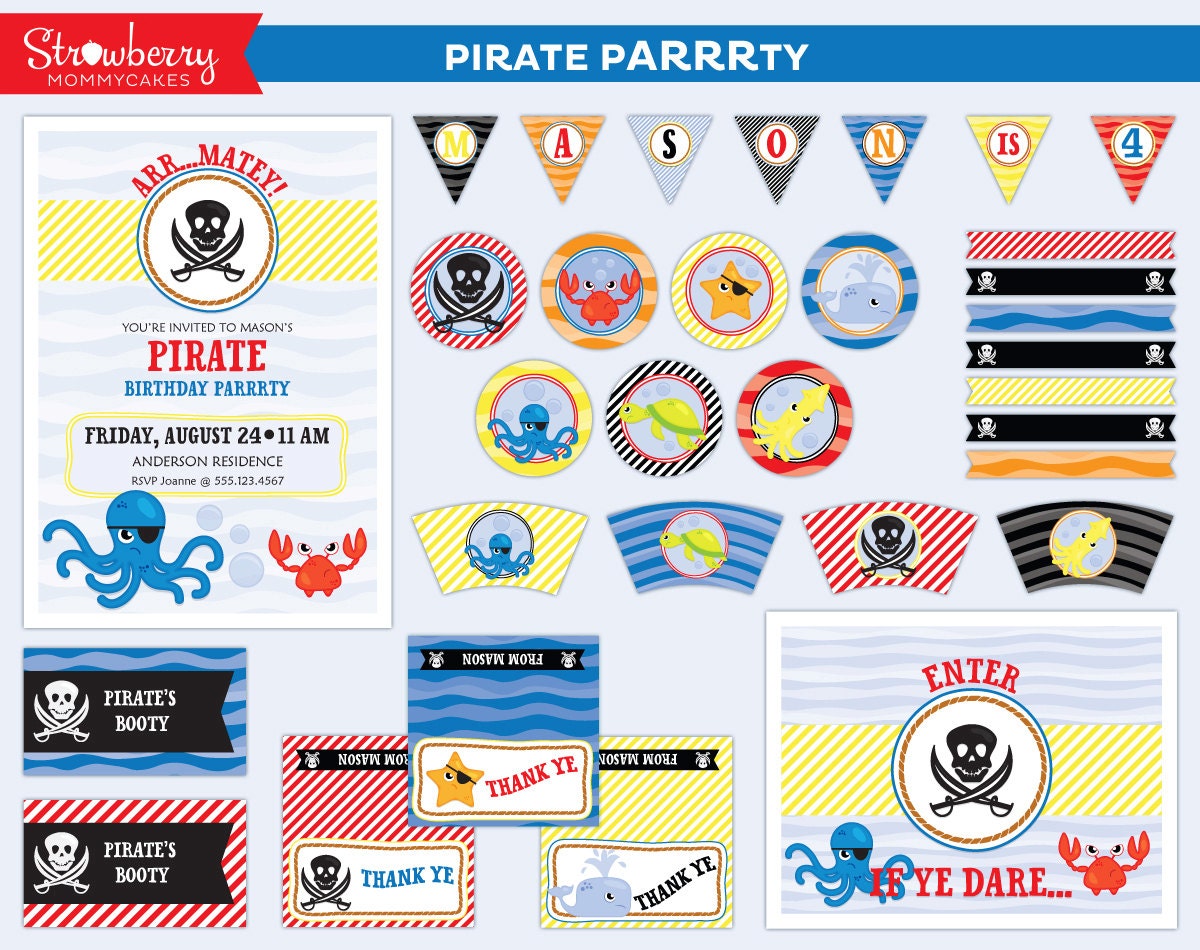 DIY Pirate Party Printables Il_570xn