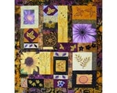 Mixed Media Quilt  Fiber Art  Patchwork Quilt