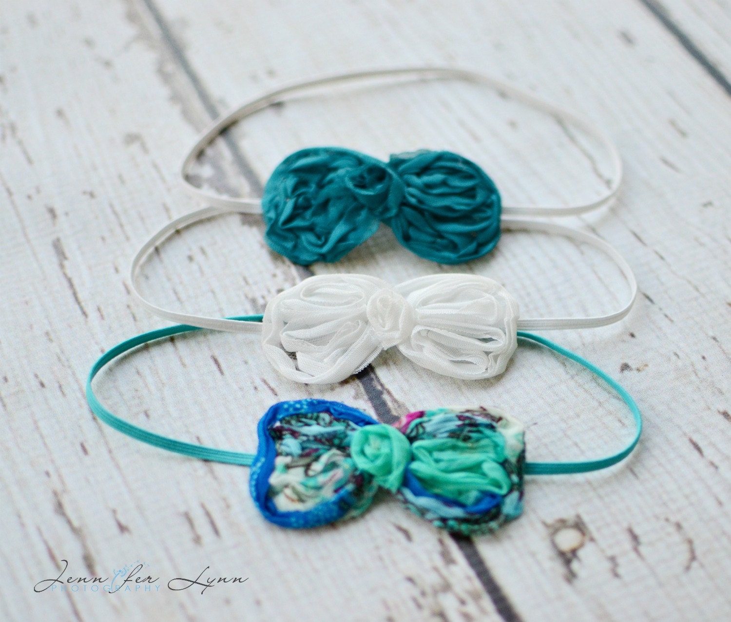 Set of Bows.... Headband Set... Newborn Headbands, Baby Headbands
