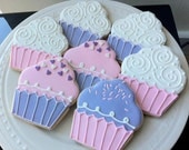 Decorated Cupcake Cookies, perfect birthday party favors