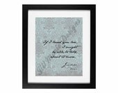 Quote Digital Print: "Loved You Less" by Jane Austen (from Emma) Printable