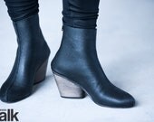 BOOTS ON SALE, Ankle boots, High heel boots, Leather boots,  Black boots, Handmade women shoes