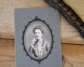 Antique photo of beautiful Victorian era lady