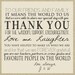 Burlap Wedding Invitation or Reception Thank you note