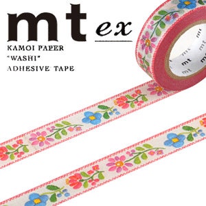 MT Washi Masking Deco Tape Flower Embroidery Designed by Mina Perhonen