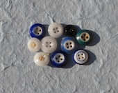 Antique China Inkwell Button Lot