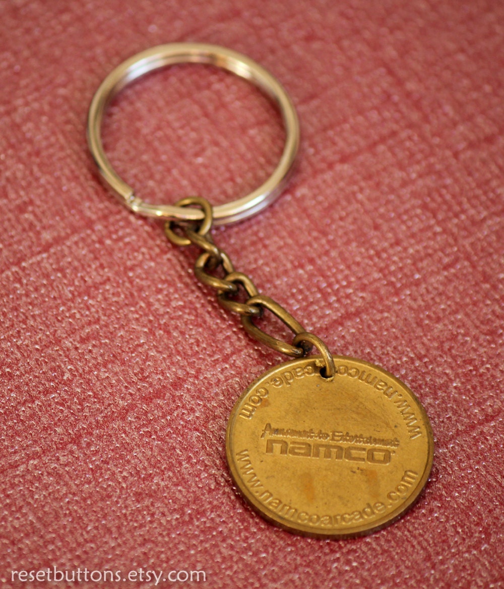 Namco Arcade Token Keychain / Key Fob
