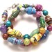 Spring Fling Paper Bead Necklace