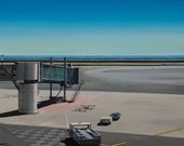 Nice Airport Oil Painting