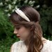 Ivory Cream Goose Feather Wedding Bridal Headband Hairpiece