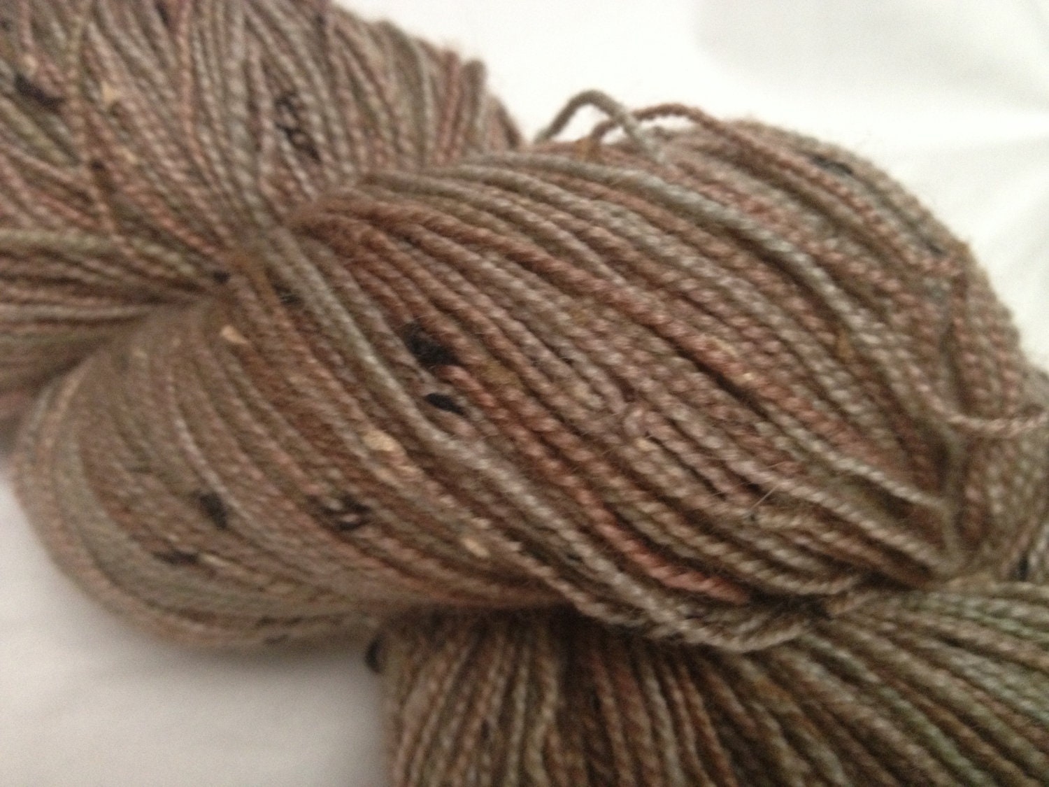 SALE - Sherlock Holmes Inspired - Hand-Dyed Tweed Sock Yarn - The Final Problem