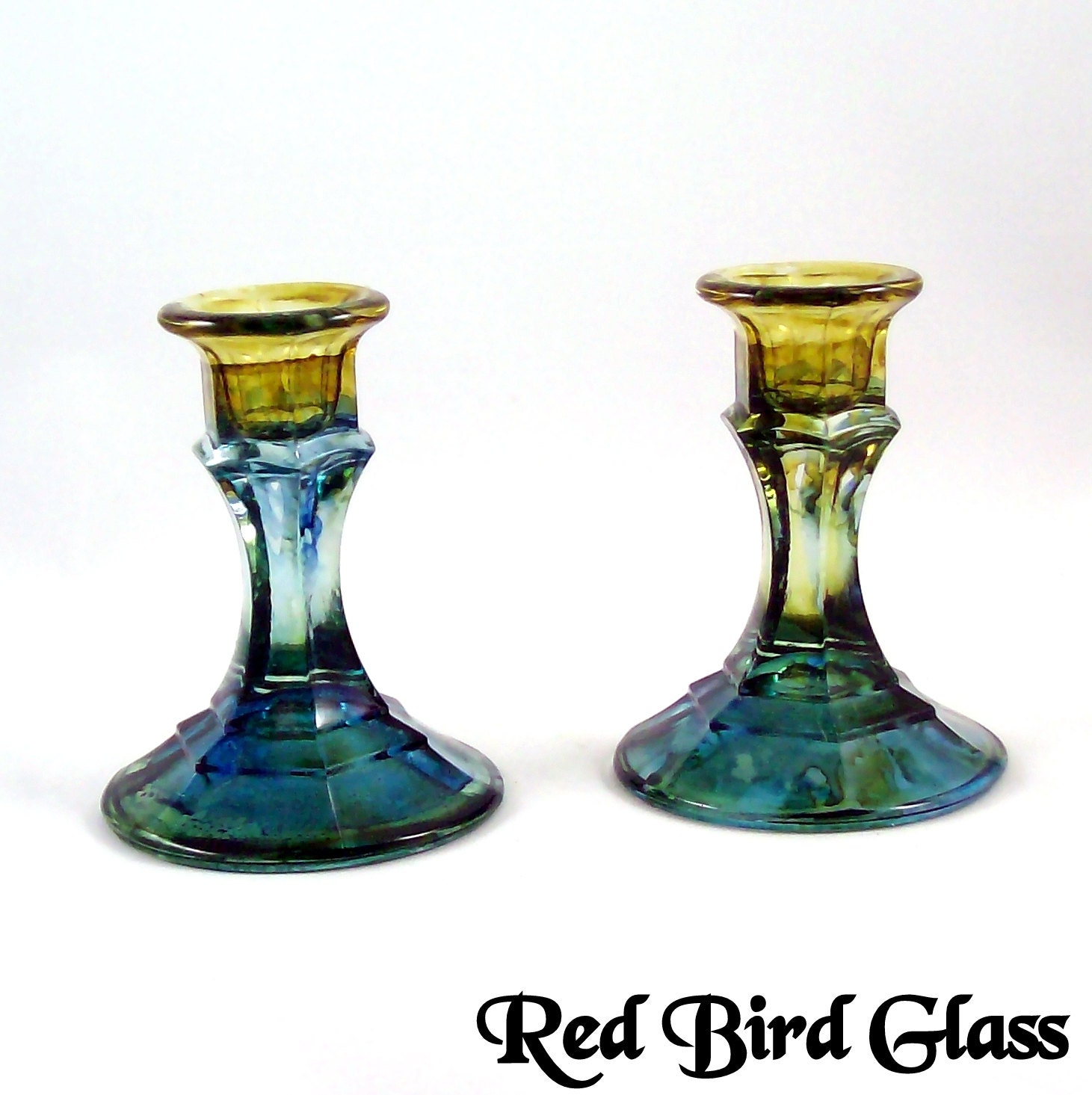 Glass Taper Candle Holders