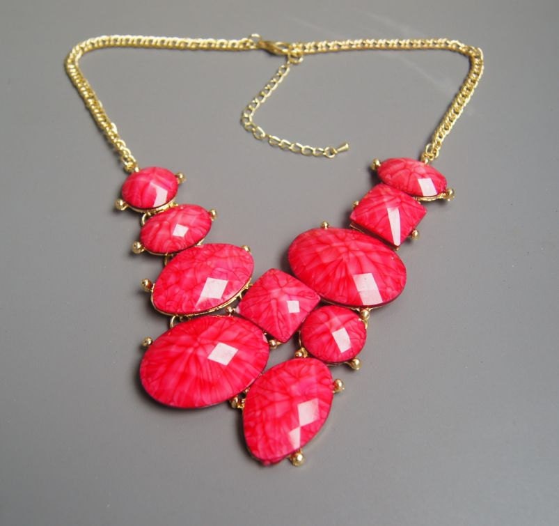 rosy bubble necklace,beadwork necklace,Beaded Jewelry,bid necklace,statement necklace,bridesmaid gift,beaded jewelry with chain