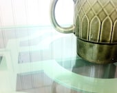 Blue Green Vintage Stackable Coffee Cup Retro Coffee Cup Scented Soy Candle Kitchen Decor Sandalwood