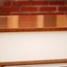 Reserved Mustard Yellow Mid Century Four-Drawer Dresser with Refinished Pulls and White Drawers