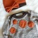 Gender neutral outfit with hat. Size- newborn.     (Made by lippybrand)