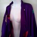 Vintage Kimono Style Wrap Robe Silk 1940s Korean