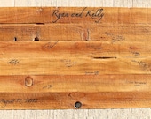 Wedding Guest Book Alternative, Custom Wedding Guestbook on Wood Slat Canvas, Rustic Wedding Guest Book