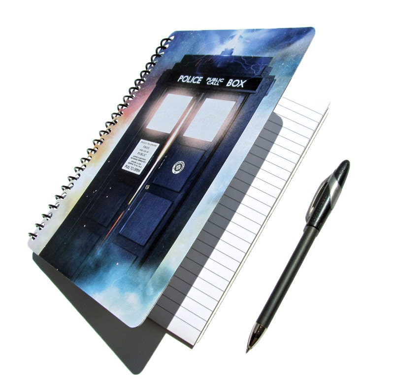 TARDIS Dr. Who Notebook Journal Diary The Doctor UpCycled