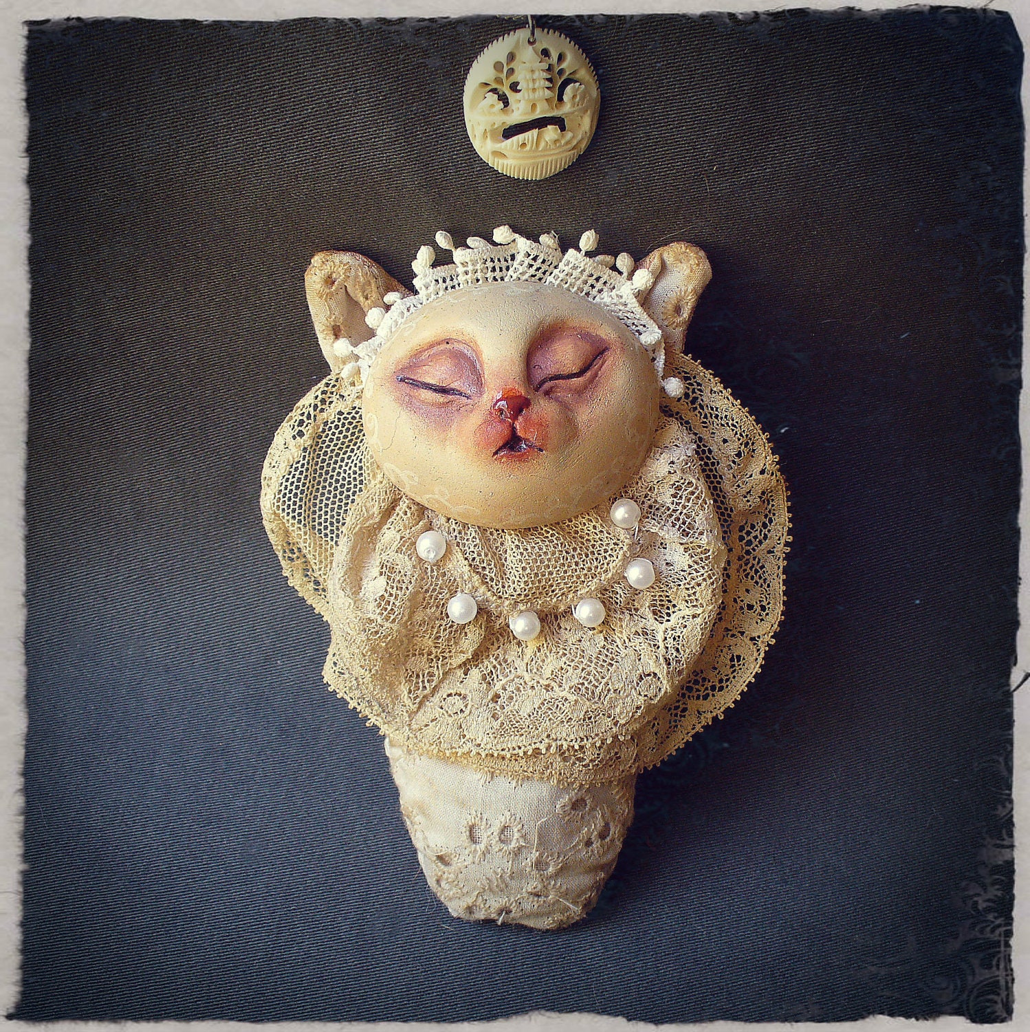 Newborn Gritter - Victorian Ooak baby monster