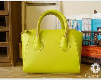 Leather Satchel - Handbag - Tote Bag - Leather Messenger - Leather Briefcase - Shopper Bag in Mustard Yellow
