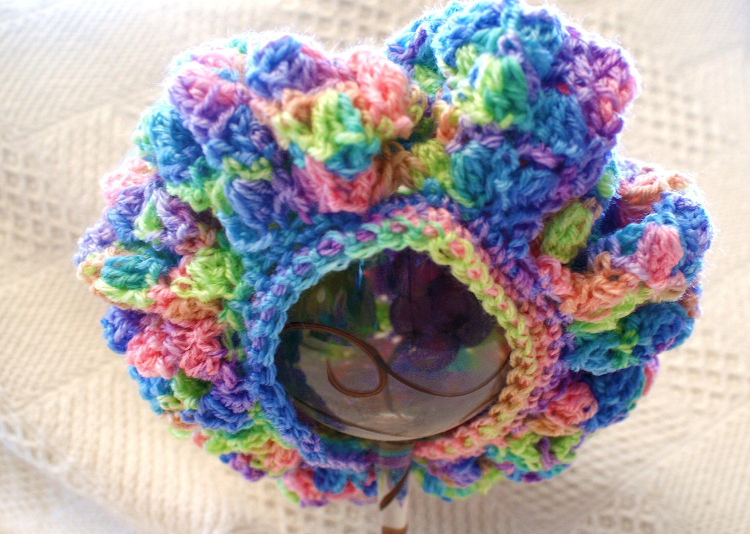Pastel Baby Hat, Baby Girl Hat, Baby Tam, Infant Beret, Infant Tam, Crochet hat girls, Crochet baby hat, Crochet Beanie, Girls Pink Hat