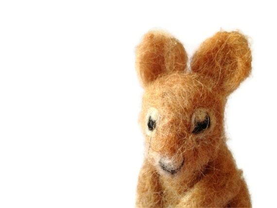 Mouse Fibre Sculpture, Needle Felted Mouse Plush (Bo)