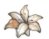 Lily Stained Glass Sun Catcher Choice of Colors Handmade