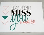 Greeting Card - Miss You