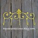 Iron Wall Hook /Bright Orange Hanger/ Five Hook/ Fleur de lis metal decor/ Decorative Key, Towel Holder/ Painted Coat Rack/