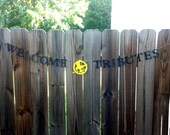 Welcome Tributes, Hunger Games inspired banner