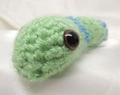 Blue and Green Amigurumi Snakeling