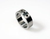 Ready to ship ring size 9.75, Titanium ring, wedding band, black diamond ring, men's wedding bands, commitment ring, black diamond