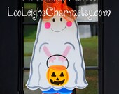 Halloween Door Hanger, Halloween Decor, Ghost Door Decoration, Fall Home Decor, Halloween Outdoor Decoration