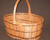 Willow Shopping Basket, Town & Country Style, Oval, medium, (Ref. 12-7)