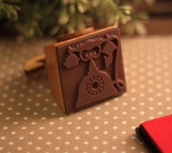 Vintage Style Telephone Stamp Set