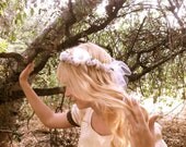Wedding headband, flower crown, rustic wedding